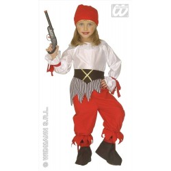 Costume pirata bambina taglia 3/4 anni
