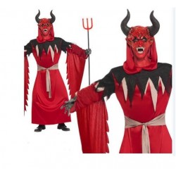 Costume diavolo rosso demone da uomo taglia L Halloween