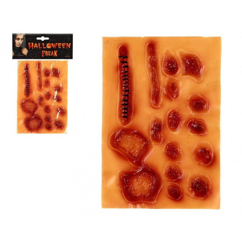 Applicazione Lattice Per Ferite Finte – Effetto Sangue E Carne, Trucco Horror Per Halloween E Carnevale, Trasformazione Cinematografica