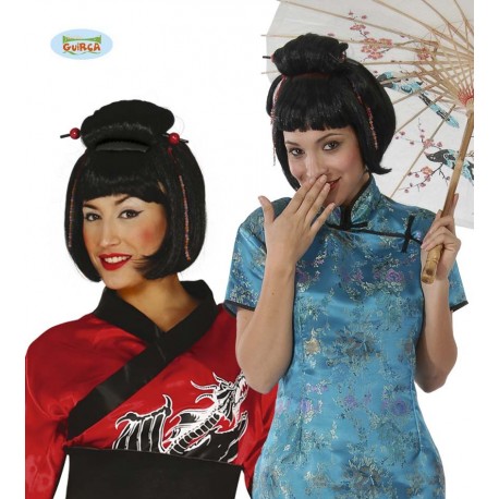 Parrucca giapponese geisha donna