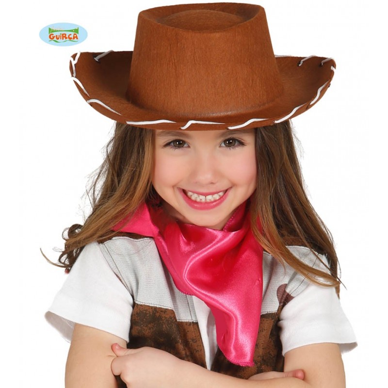 Cappello Da Cowboy Bambino Amscan Nero, Costume Accessorio Per Feste Halloween E Western, Taglia Unica