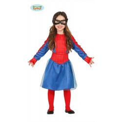 Costume supereroe ragno bambina  spider taglia 3/4 anni