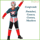 Costume capitan america bambino taglia 7/9 anni 