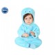 COSTUME PULCINO BAMBINO CELESTE TAGLIA 12/24 MESI CARNEVALE