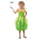 COSTUME FATINA DEI BOSCHI BAMBINA TAGLIA 7/9 ANNI CARNEVALE