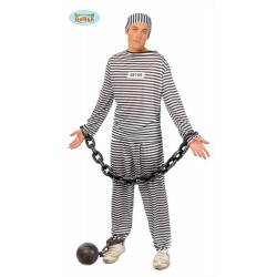 Costume carcerato uomo prigioniero taglia L