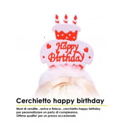 Cerchietto Happy birthday buon compleanno