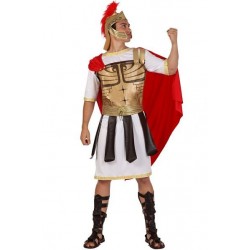 Costume Centurione Romano Guerriero uomo tunica tunica con mantelloTaglia M/L Carnevale