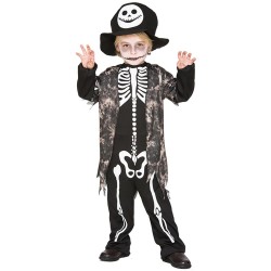 Costume scheletro zombie bambino 10/12 anni Halloween