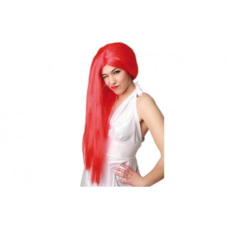 Parrucca rossa donna lunga 