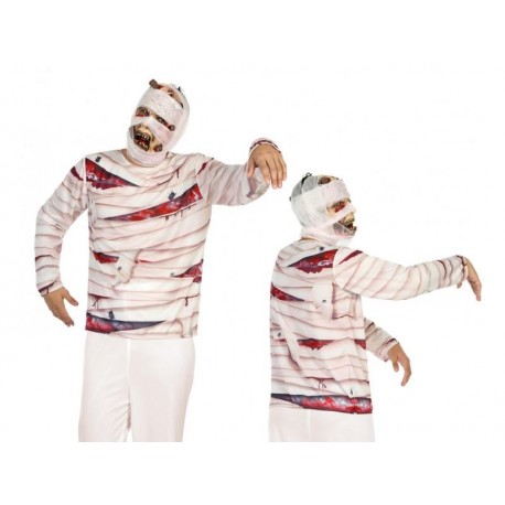Costume Mummia maglia Halloween horror uomo Taglia M/L