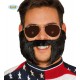 Barba con  Baffi nera Carnevale