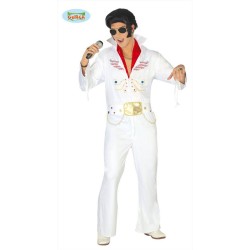 Costume Elvis Re del Rock Star uomo carnevale travestimetno feste e party