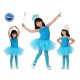 CostumeTutu bambina Ballerina Blu Ballo Carnevale