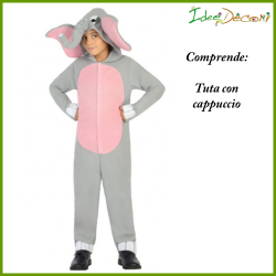 Costume elefante bambino taglia 7/9 anni