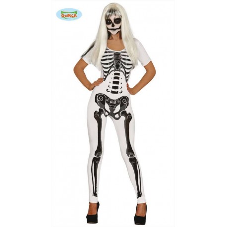 CARNEVALE HALLOWEEN VESTITO COSTUME PONCHO GATTO SCHELETRO DONNA TG UNICA