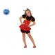 Costume Coccinella Bambina Carnevale 10/12 anni