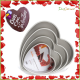Teglia forma cuore stampo torta tortiera alluminio cake design pasticceria