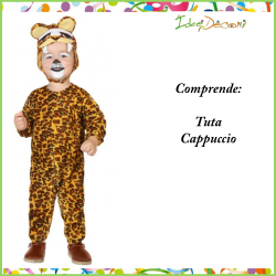 Costume leopardo da neonato bambino