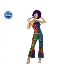 Costume Cantante Disco Rock Donna anni 70 Atosa Carnevale 