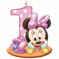 Cialda per torta 1 compleanno baby Minnie