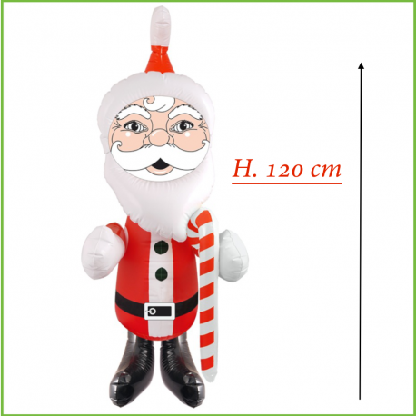 Babbo Natale gonfiabile cm 120 decorazione