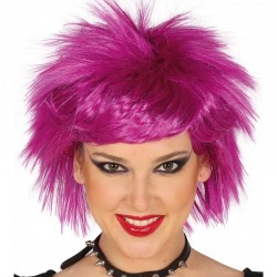 Parrucca donna punk viola glamour