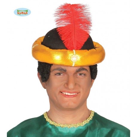 CappelloTurbante arabo oro uomo Re magio