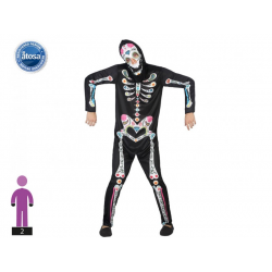 Costume scheletro messicano uomo