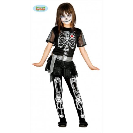 Costume scheletro bambina