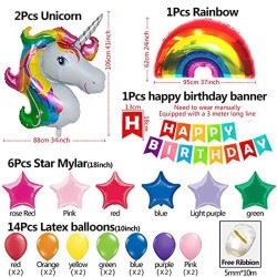 Palloncini unicorno per compleanno kit fai da te con festone 