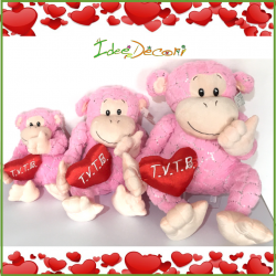 San Valentino peluche regalo scimmieta Love Ti amo