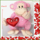 San Valentino peluche regalo scimmieta Love Ti amo
