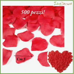 Petali rossi decorazione San Valentino finti 500 pz sintetici 