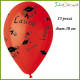 Palloncini laurea laureato rossi in latice tondi