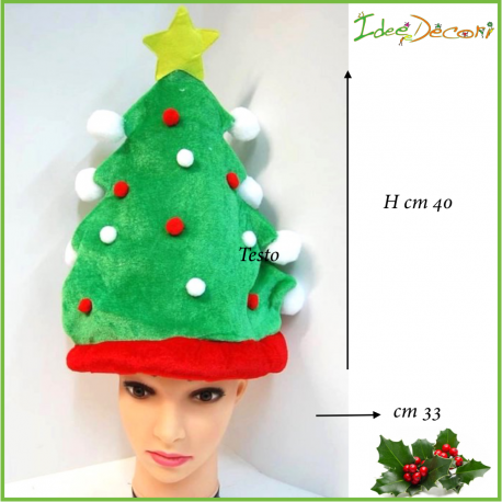 Cappello cappellino da albero di Natale