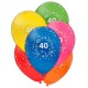 Palloncini numero 40 anni compleanno festa in latice  