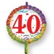 Palloncini compleanno 40 anni in mylar cm 45 addobbo 