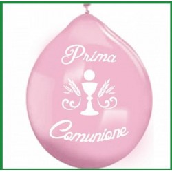 Palloncini Prima Comunione rosa 20 pz  26 cm