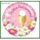 Palloncino prima comunione rosa aria o elio 80 cm