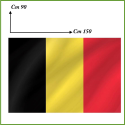 Bandiera del Belgio cm 90x150 belga con asola 