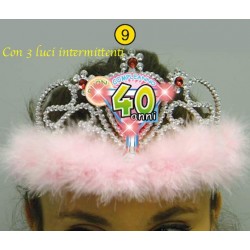 Coroncina compleanno per festa 40 anni tiara