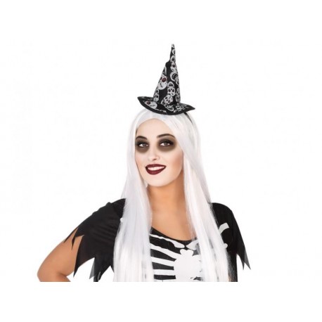 Cerchietto Cappellino Strega Halloween Carnevale 