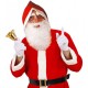 Barba bianca finta Babbo Natale con baffi e sopracciglia