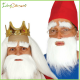 Barba bianca da Babbo Natale finta liscia 
