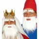 Barba bianca da Babbo Natale finta liscia 
