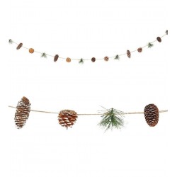 Ghirlanda natalizia con pigne decorazione natale cm 160