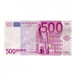 TOVAGLIOLO  EURO IN CARTA CM 4X3.3 20PEZZI