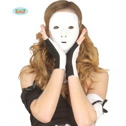 Maschera bianca fantasma per carnevale e halloween