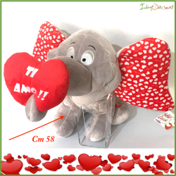 San Valentino peluche regalo elefante Love Ti amo manda baci